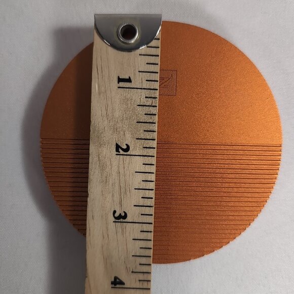 2x Nespresso Barista Limited Collection Coasters Federico Peri Orange Aluminum - Picture 8 of 10